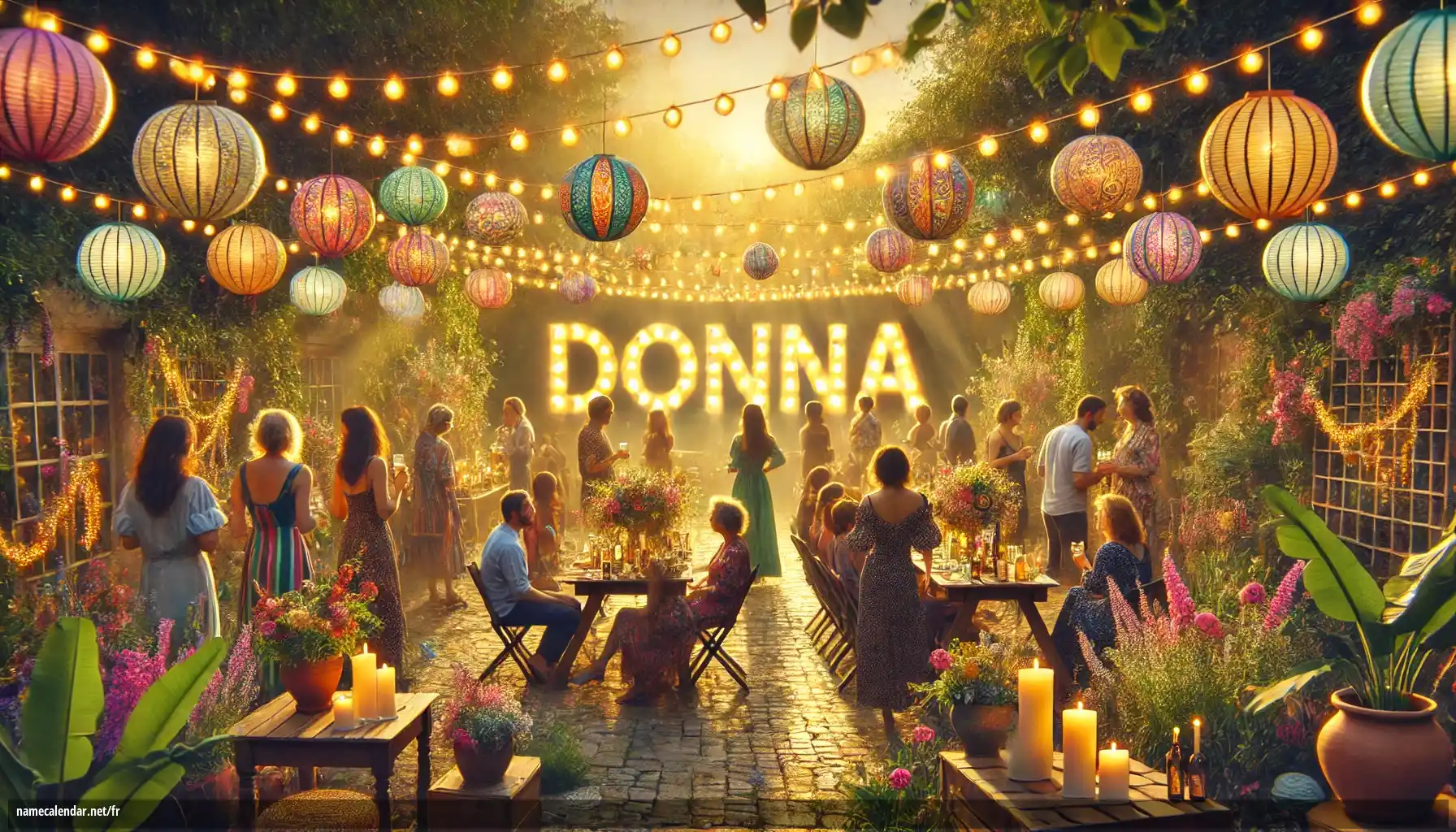 Célébration du jour du nom et du nom - Donna