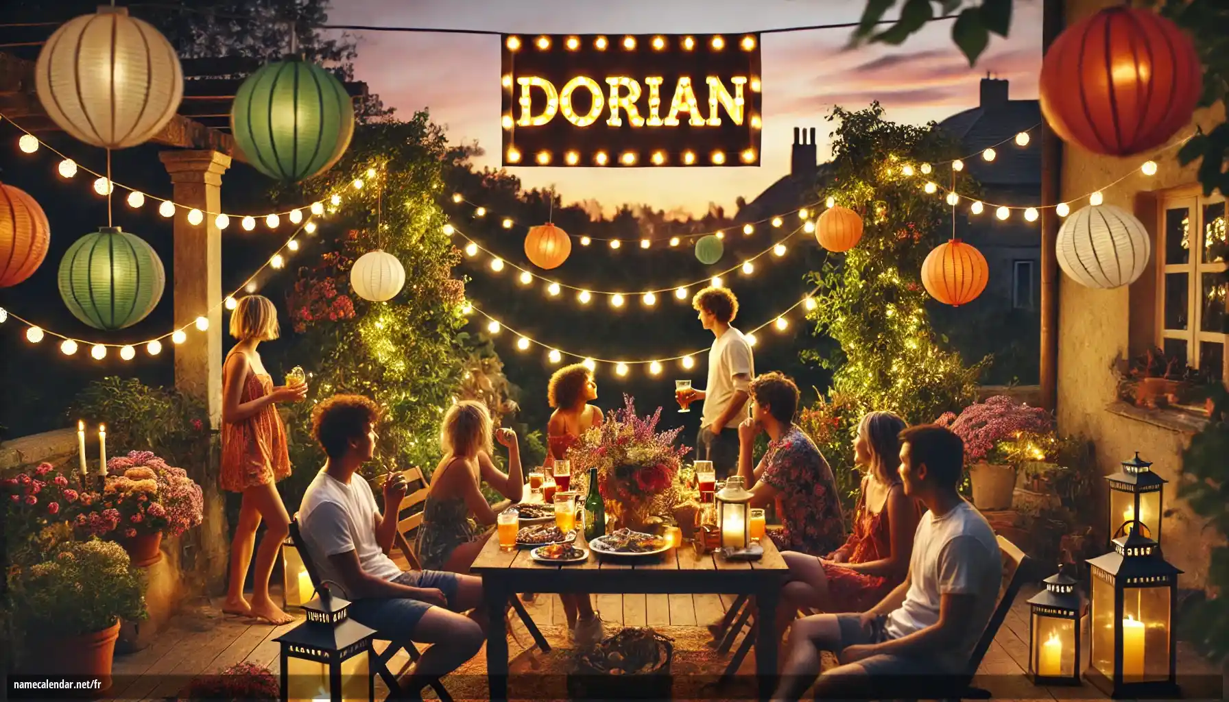 Célébration du jour du nom et du nom - Dorian