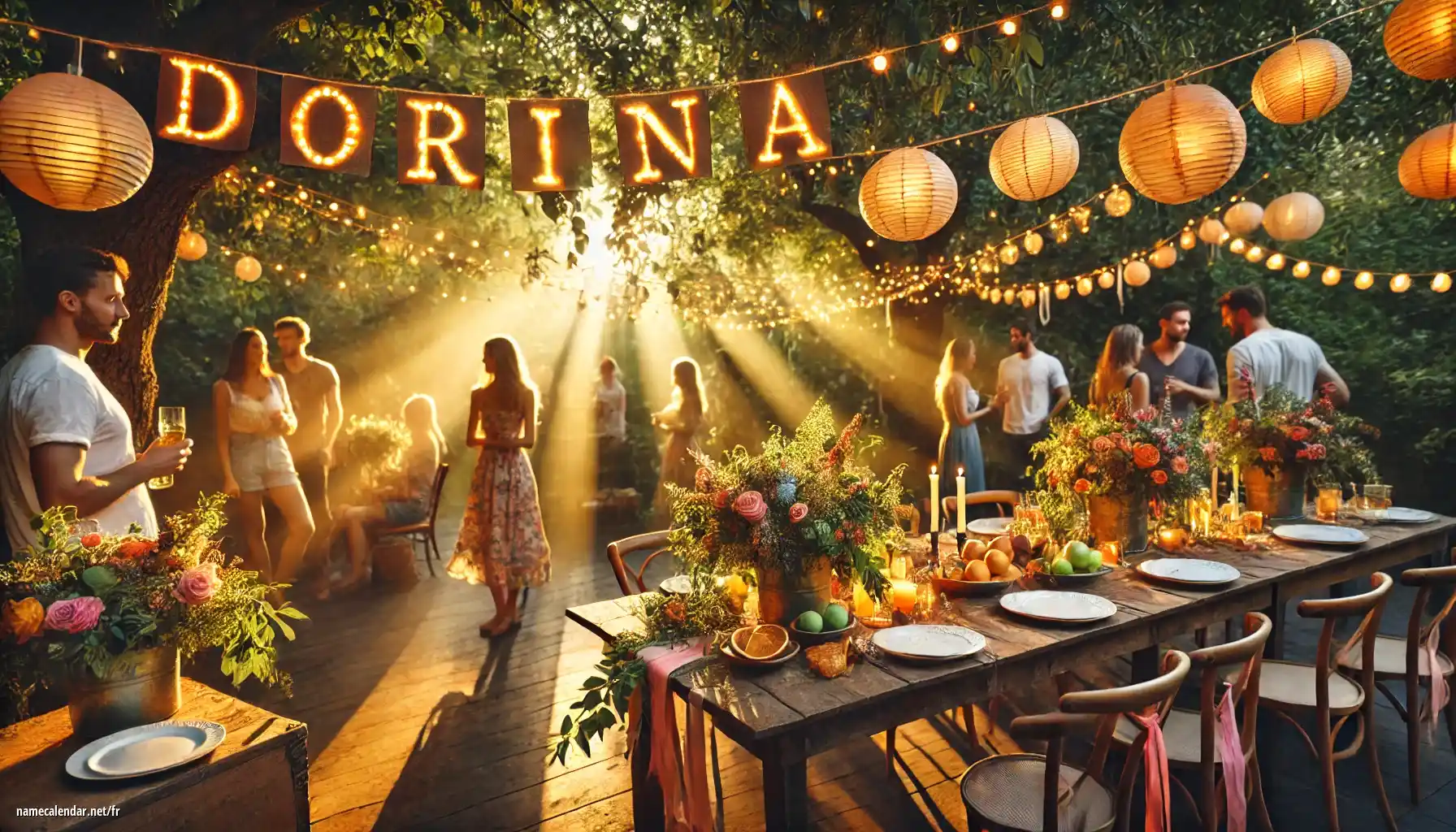 Célébration du jour du nom et du nom - Dorina