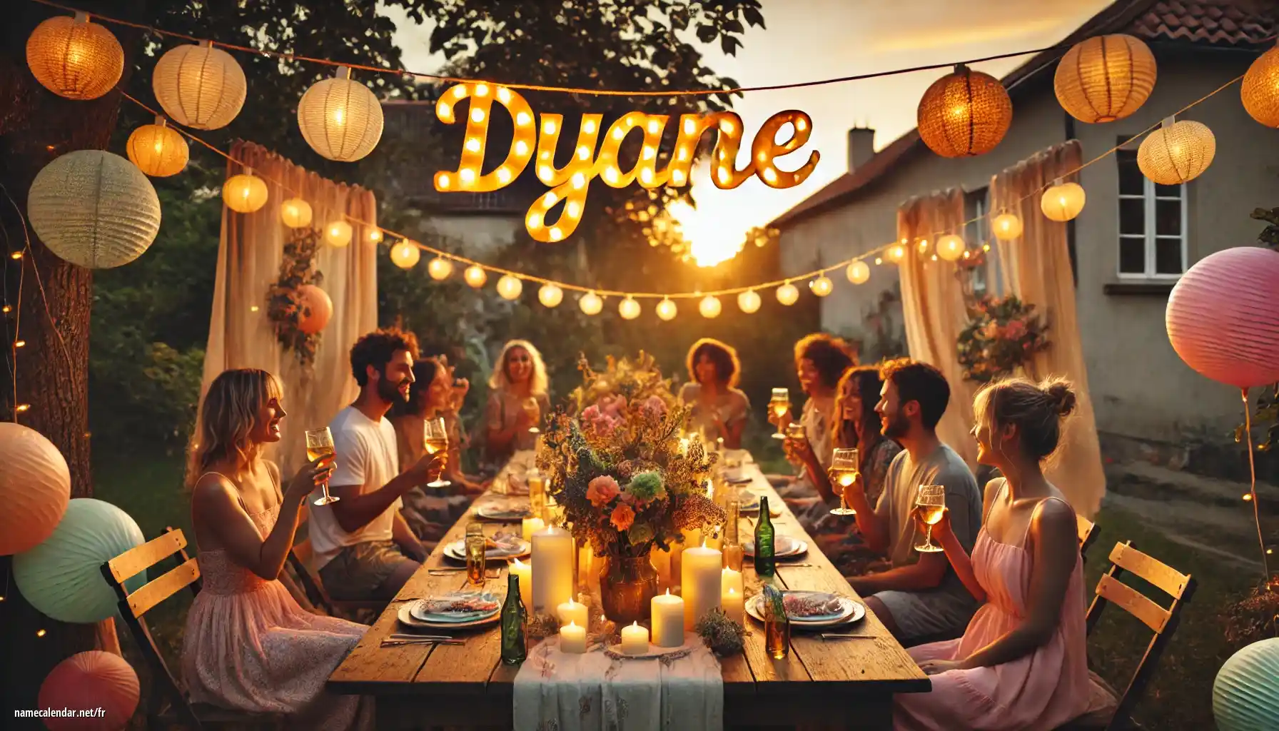 Célébration du jour du nom et du nom - Dyane