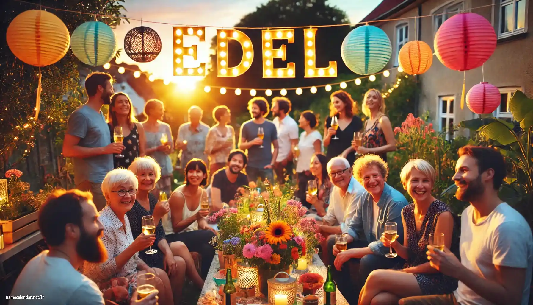 Célébration du jour du nom et du nom - Edel