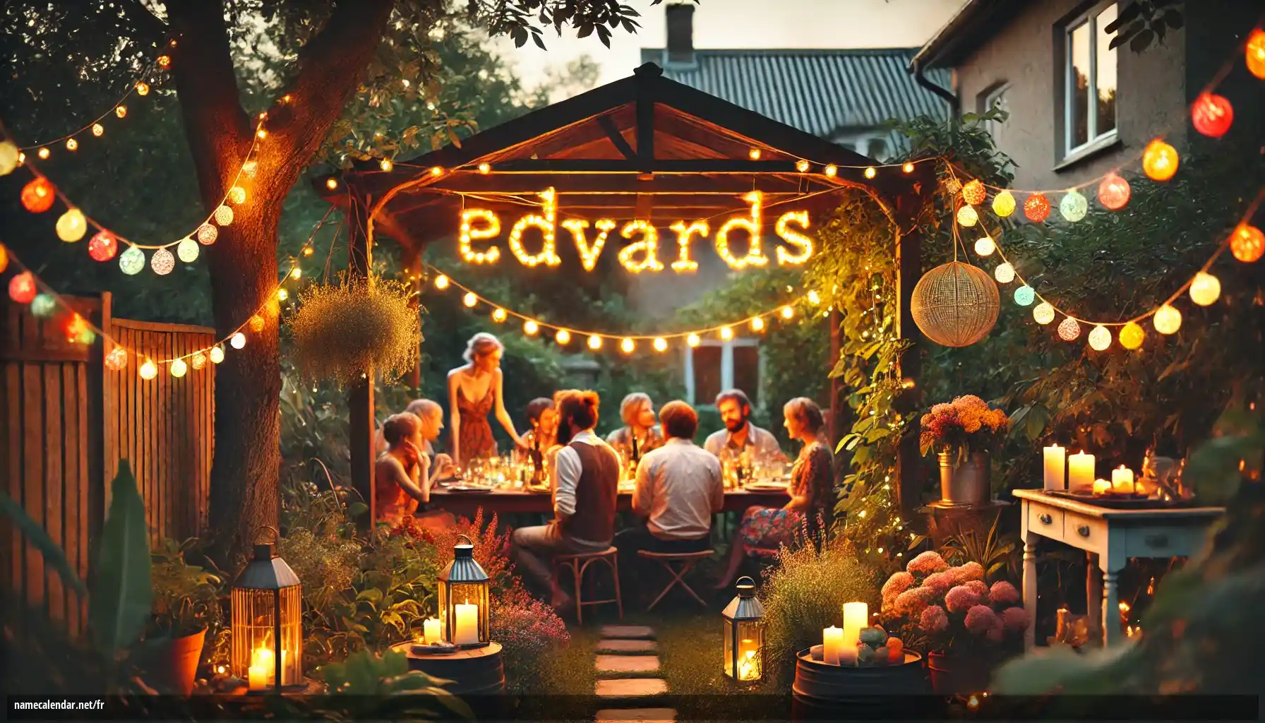 Célébration du jour du nom et du nom - Edvards