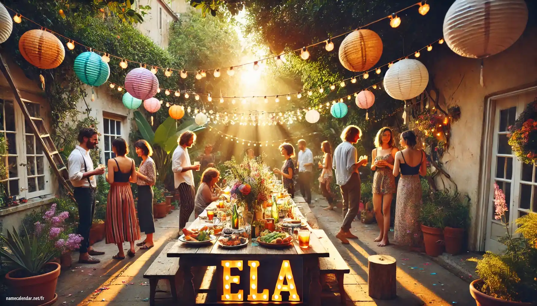 Célébration du jour du nom et du nom - Ela