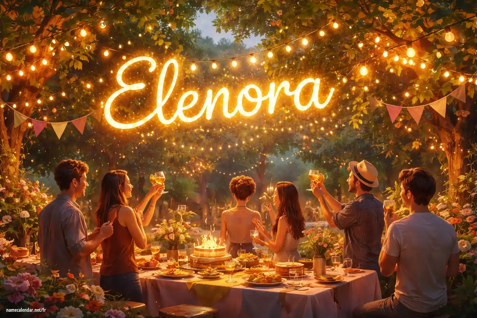 Célébration du jour du nom et du nom - Elenora