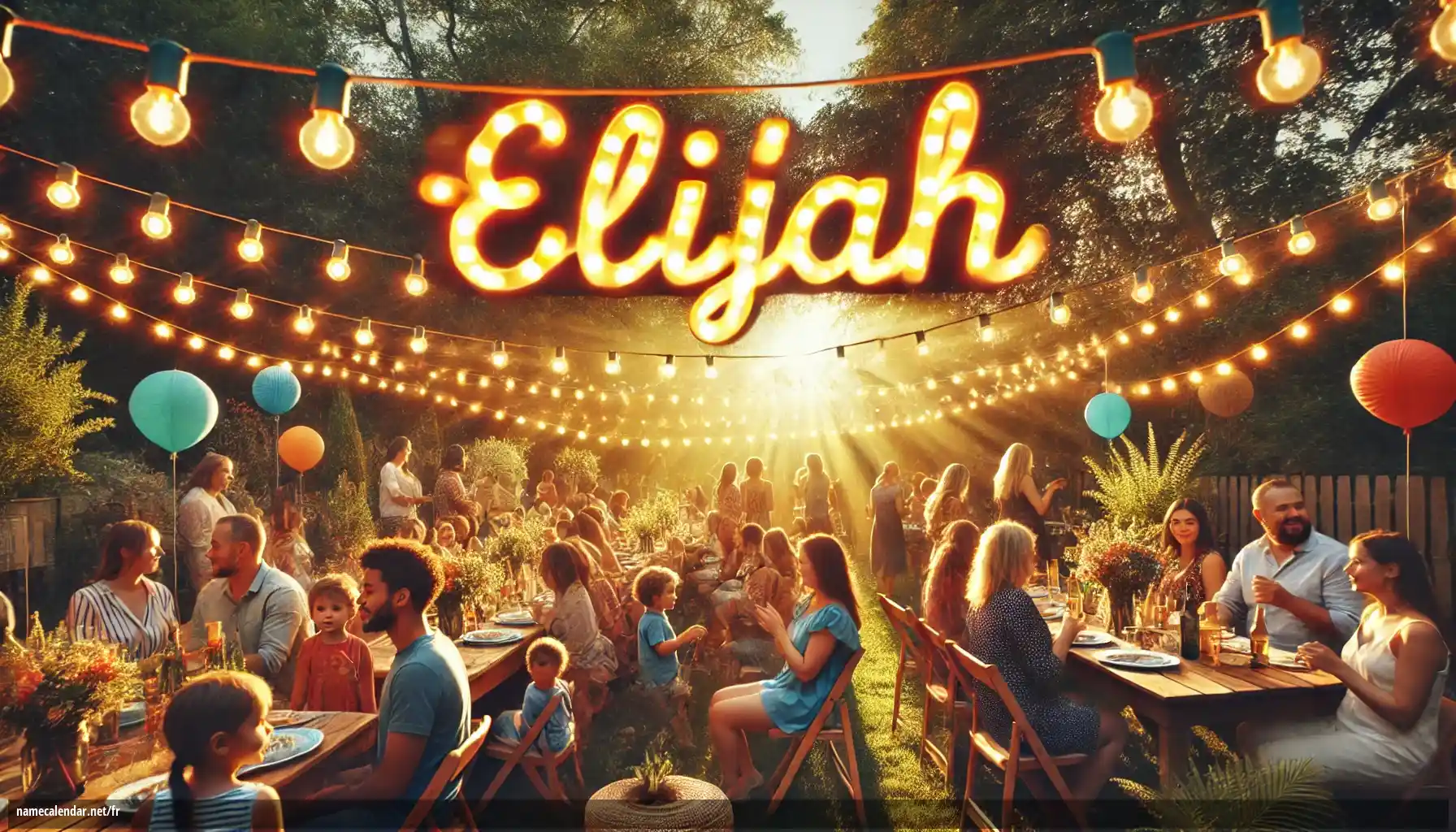 Célébration du jour du nom et du nom - Elijah