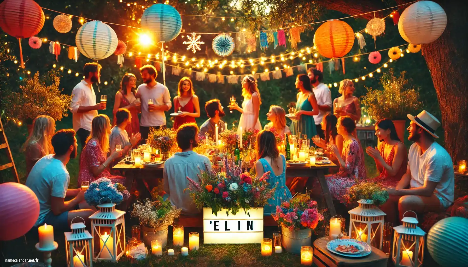 Célébration du jour du nom et du nom - Elin