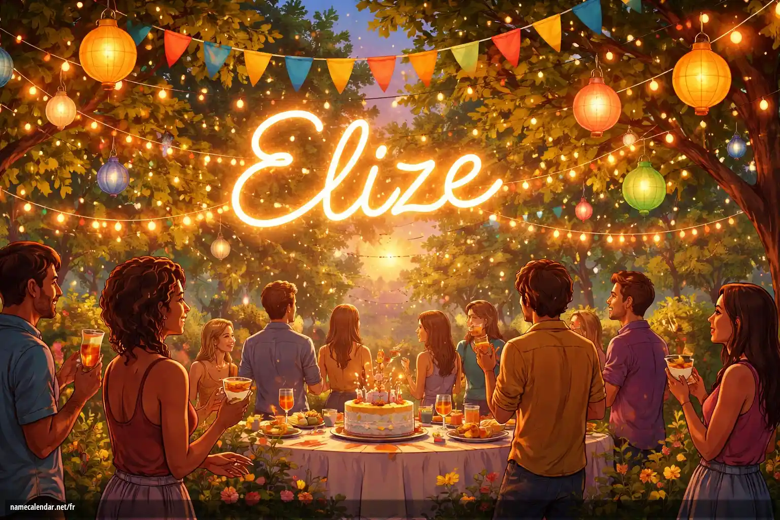 Célébration du jour du nom et du nom - Elize