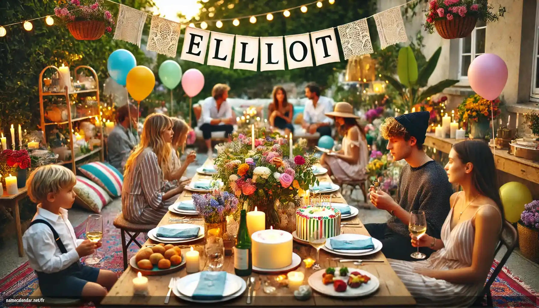 Célébration du jour du nom et du nom - Elliot