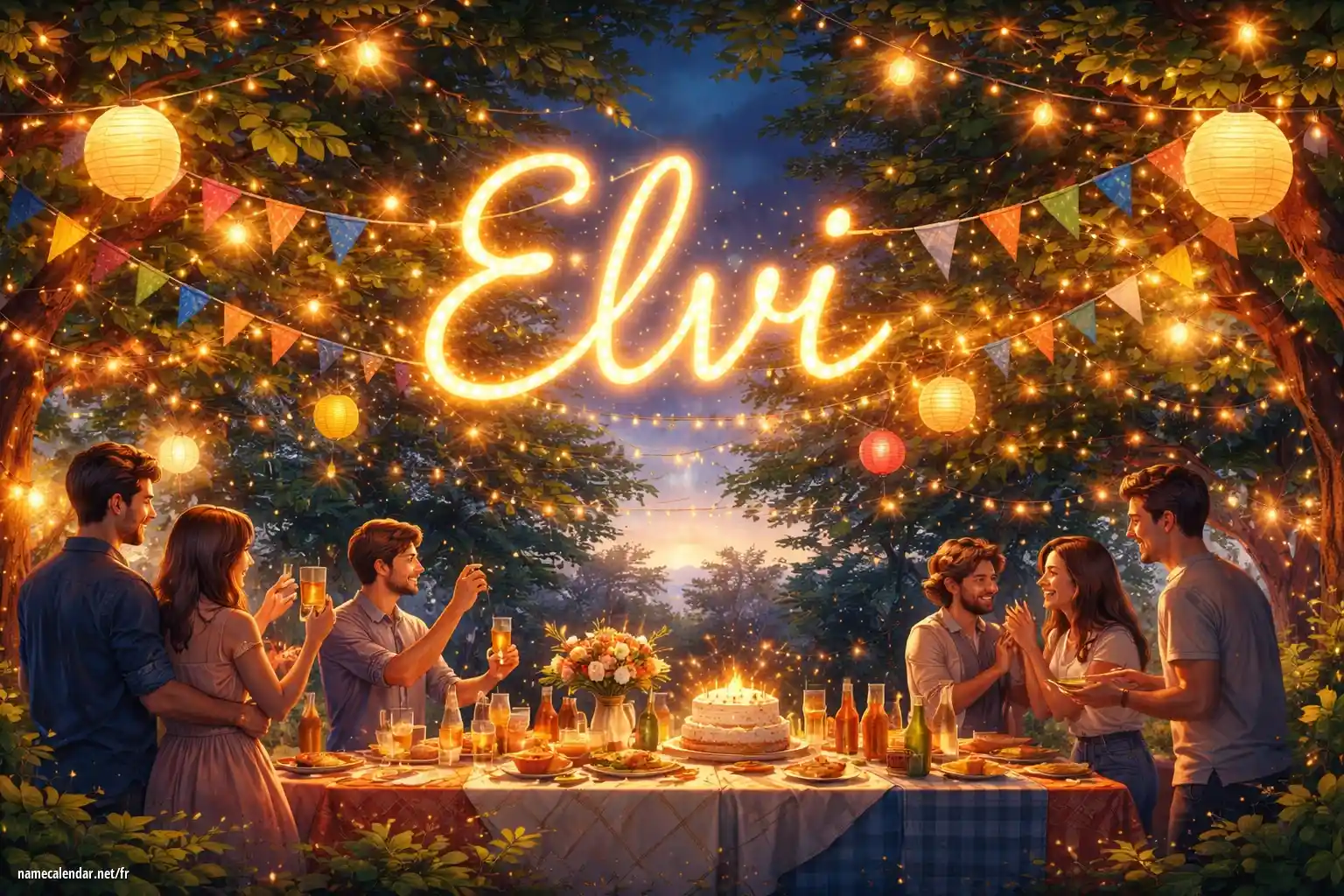 Célébration du jour du nom et du nom - Elvi