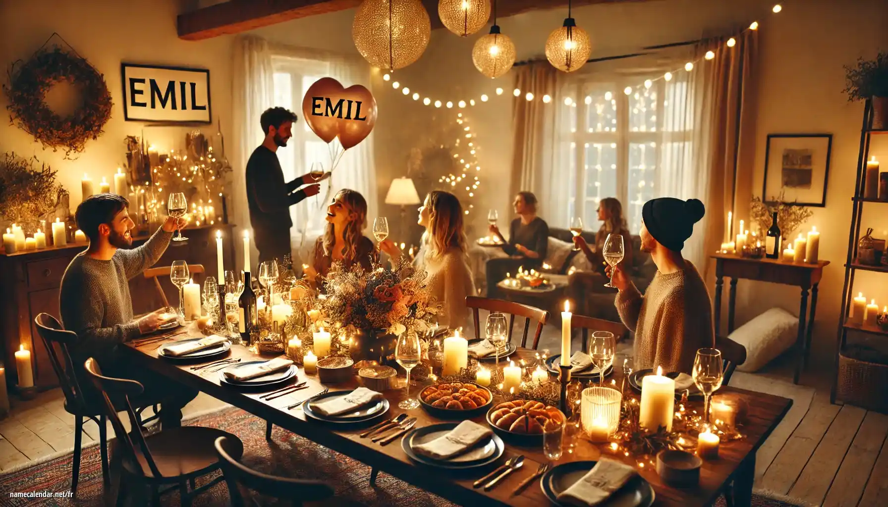 Célébration du jour du nom et du nom - Emil