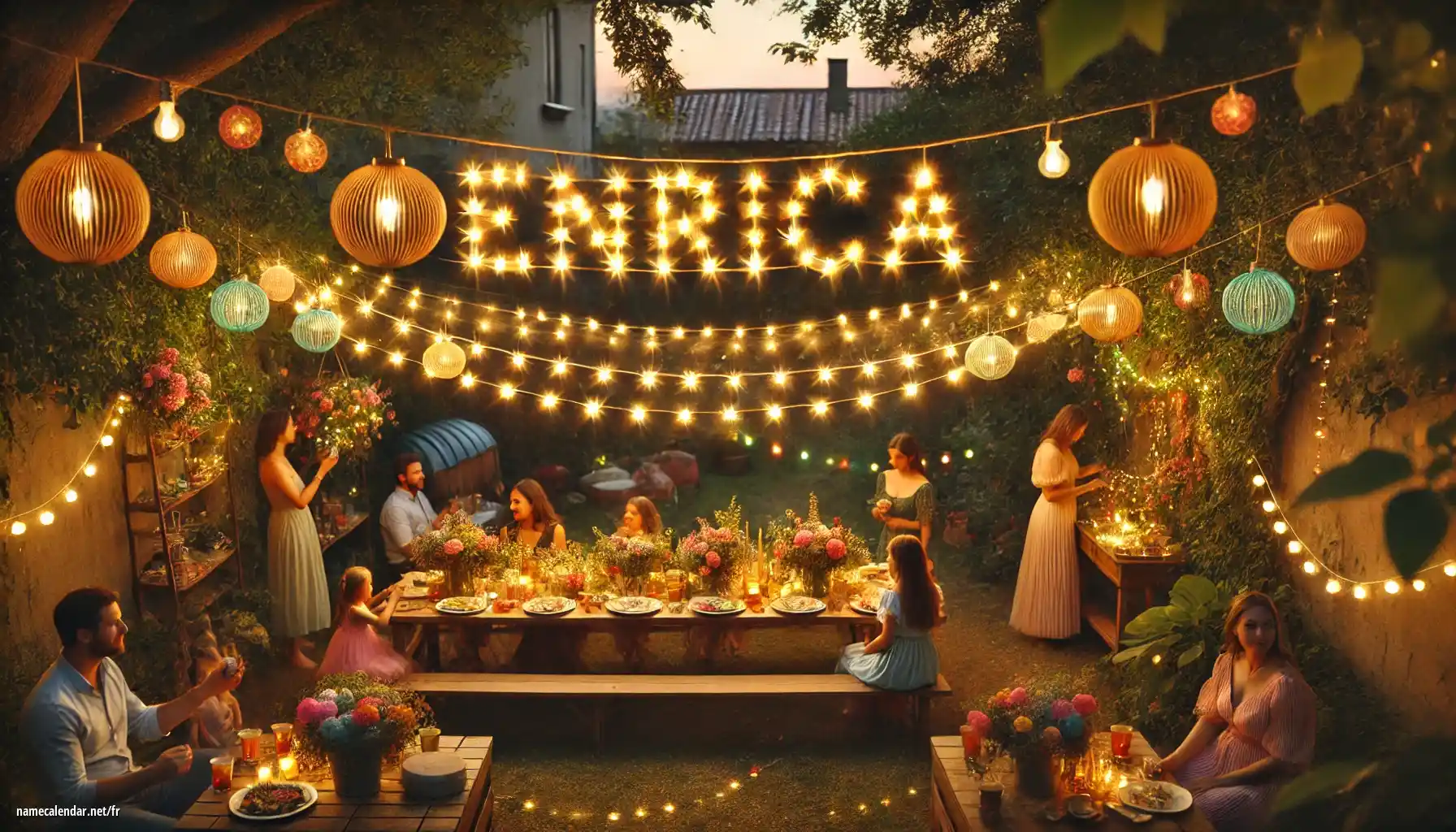 Célébration du jour du nom et du nom - Enrica