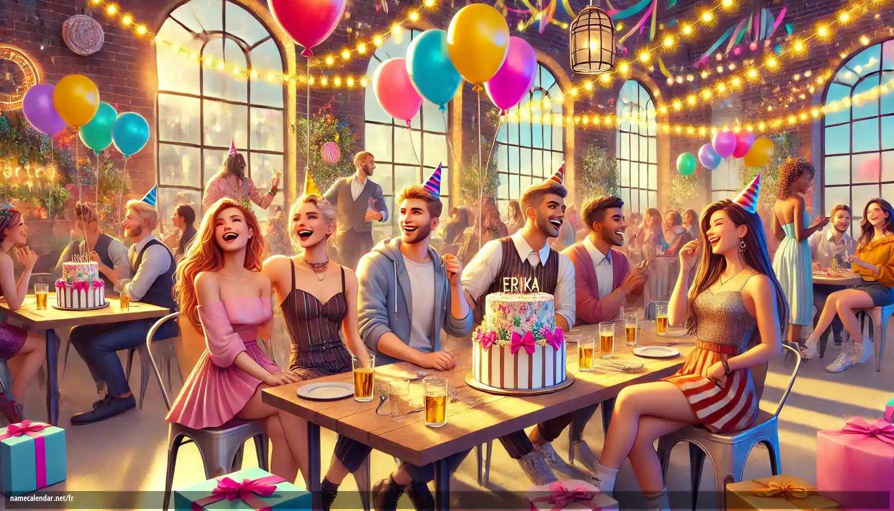 Célébration du jour du nom et du nom - Erika