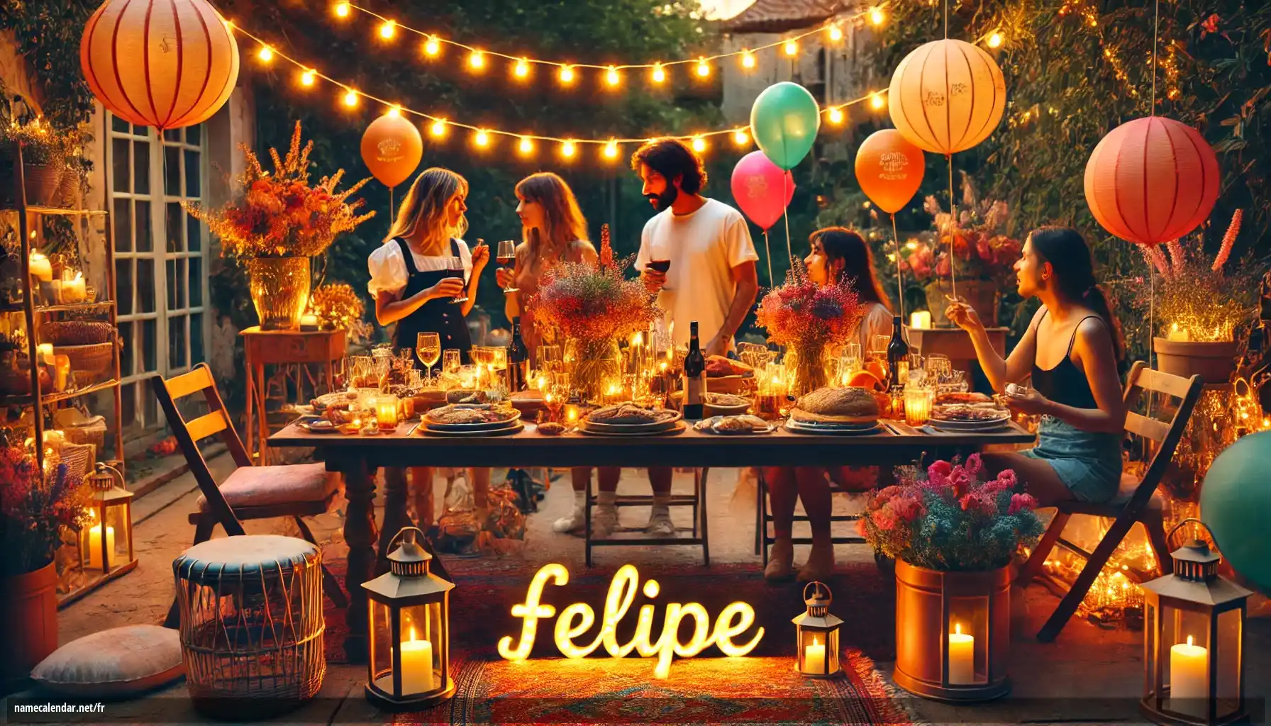 Célébration du jour du nom et du nom - Felipe