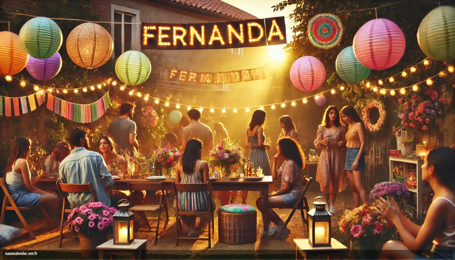 Célébration du jour du nom et du nom - Fernanda