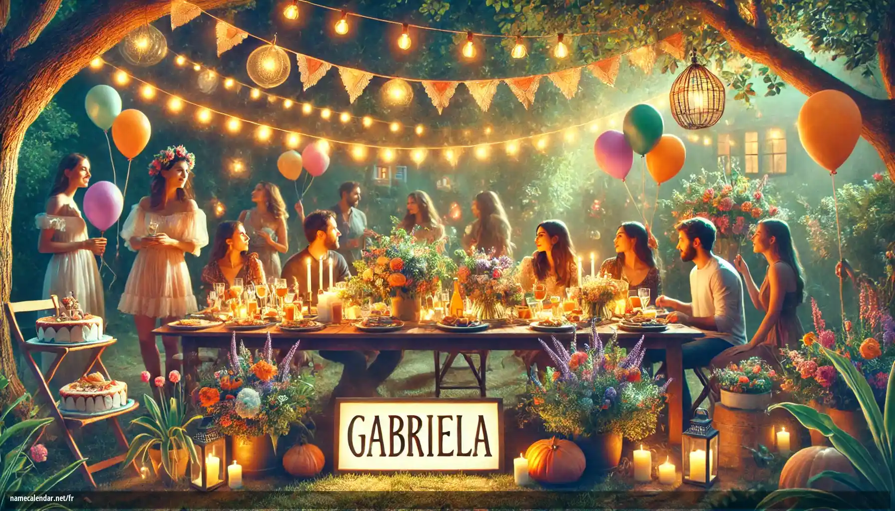Célébration du jour du nom et du nom - Gabriela