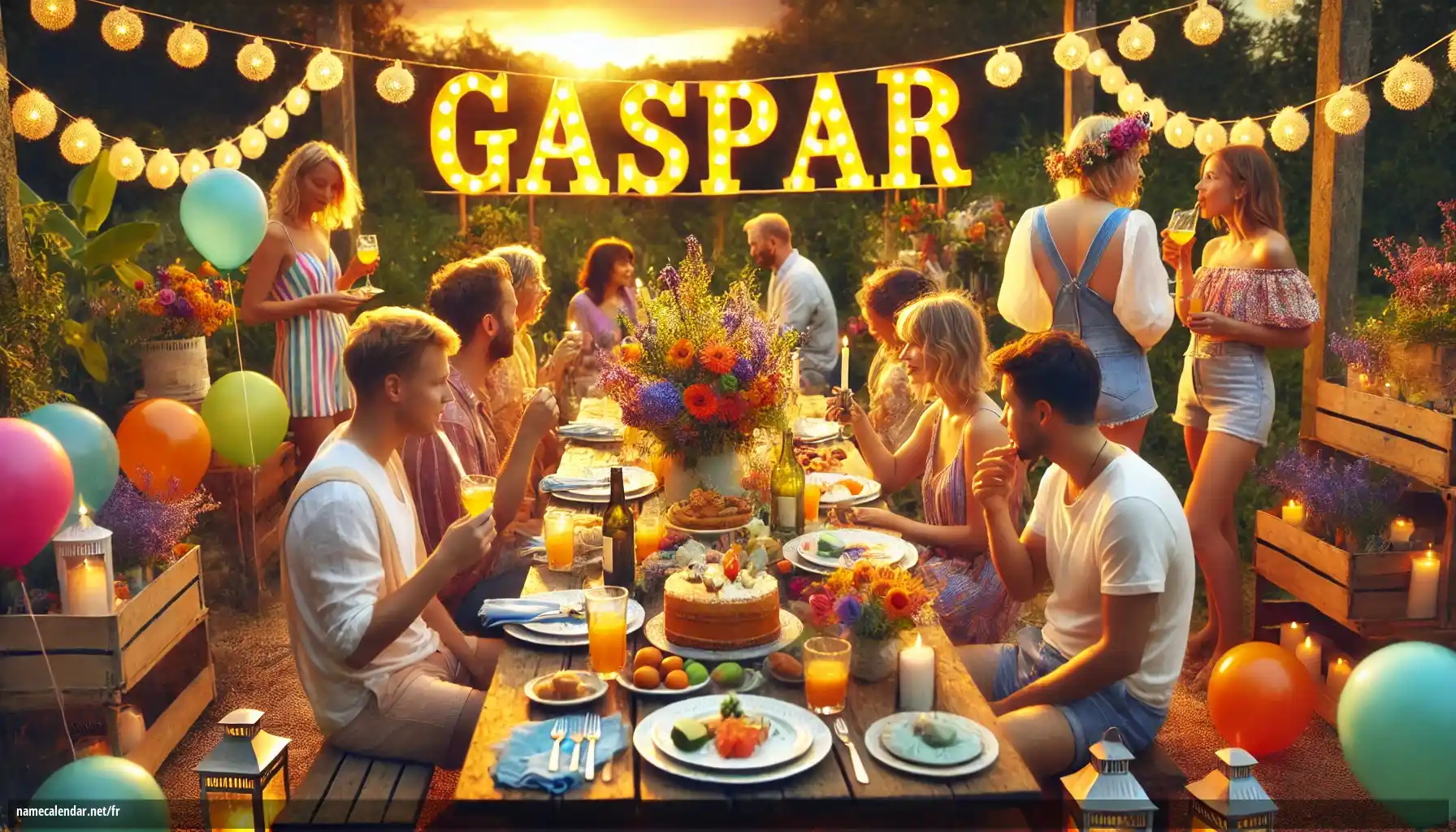 Célébration du jour du nom et du nom - Gaspar