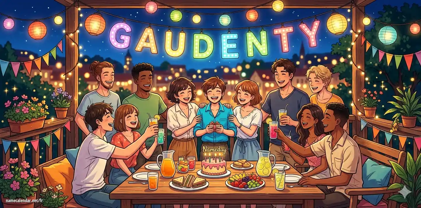 Célébration du jour du nom et du nom - Gaudenty