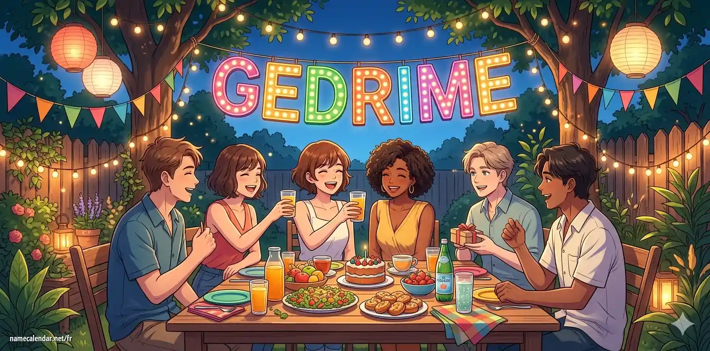 Célébration du jour du nom et du nom - Gedrime
