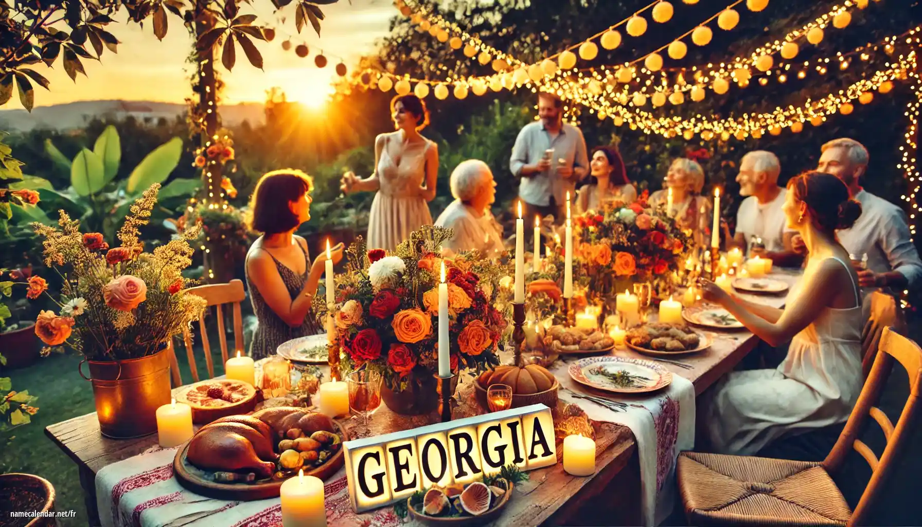 Célébration du jour du nom et du nom - Georgia