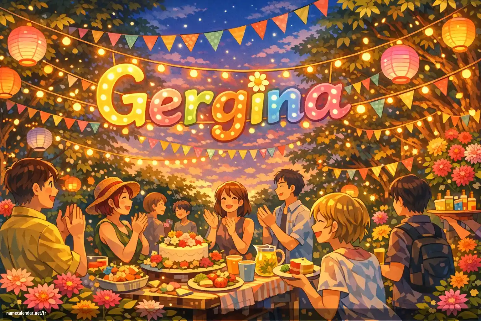 Célébration du jour du nom et du nom - Gergina