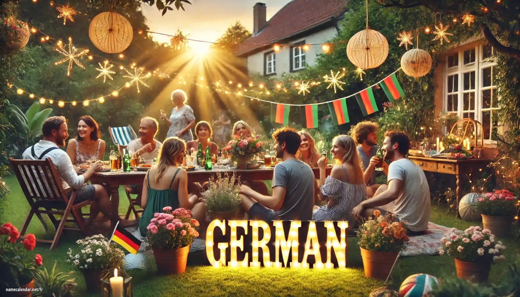 Célébration du jour du nom et du nom - Germán