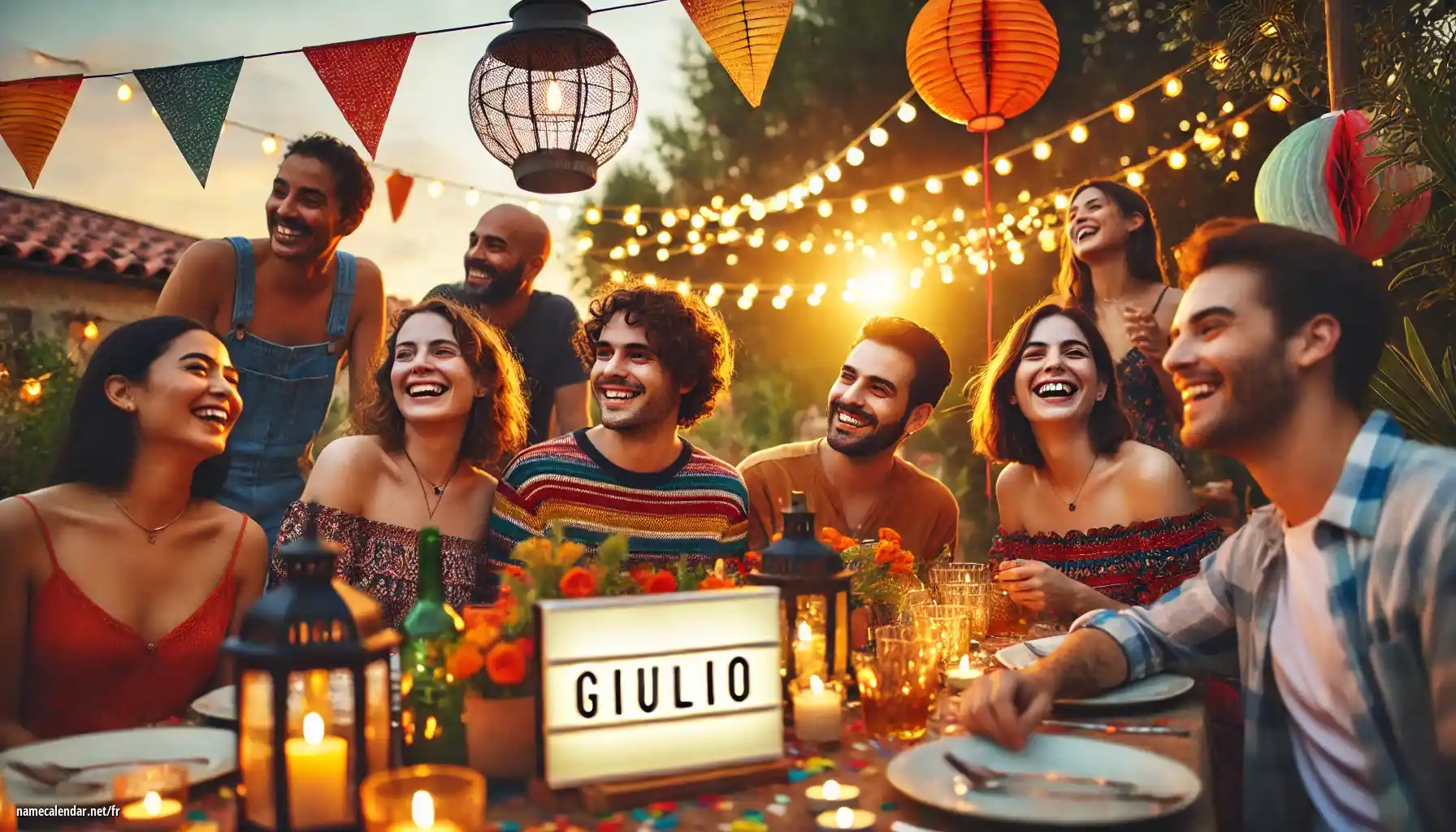 Célébration du jour du nom et du nom - Giulio