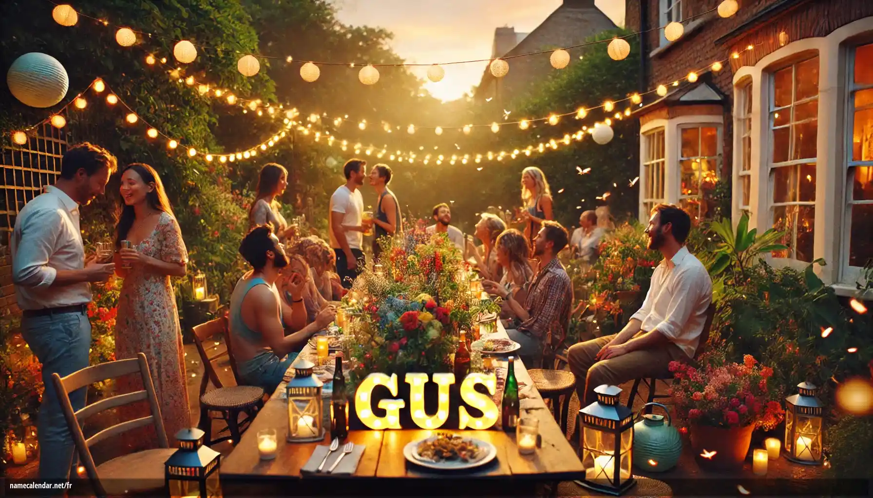 Célébration du jour du nom et du nom - Gus