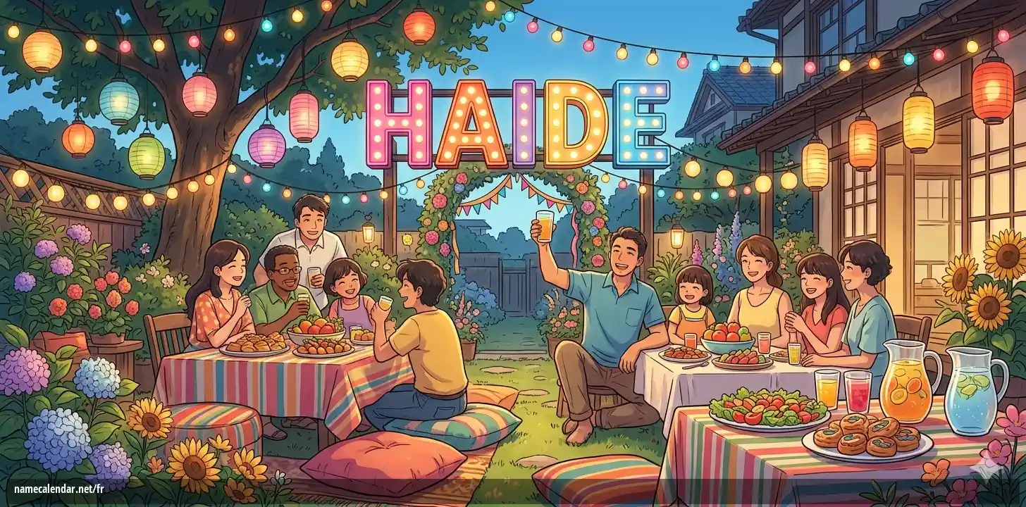 Célébration du jour du nom et du nom - Haide