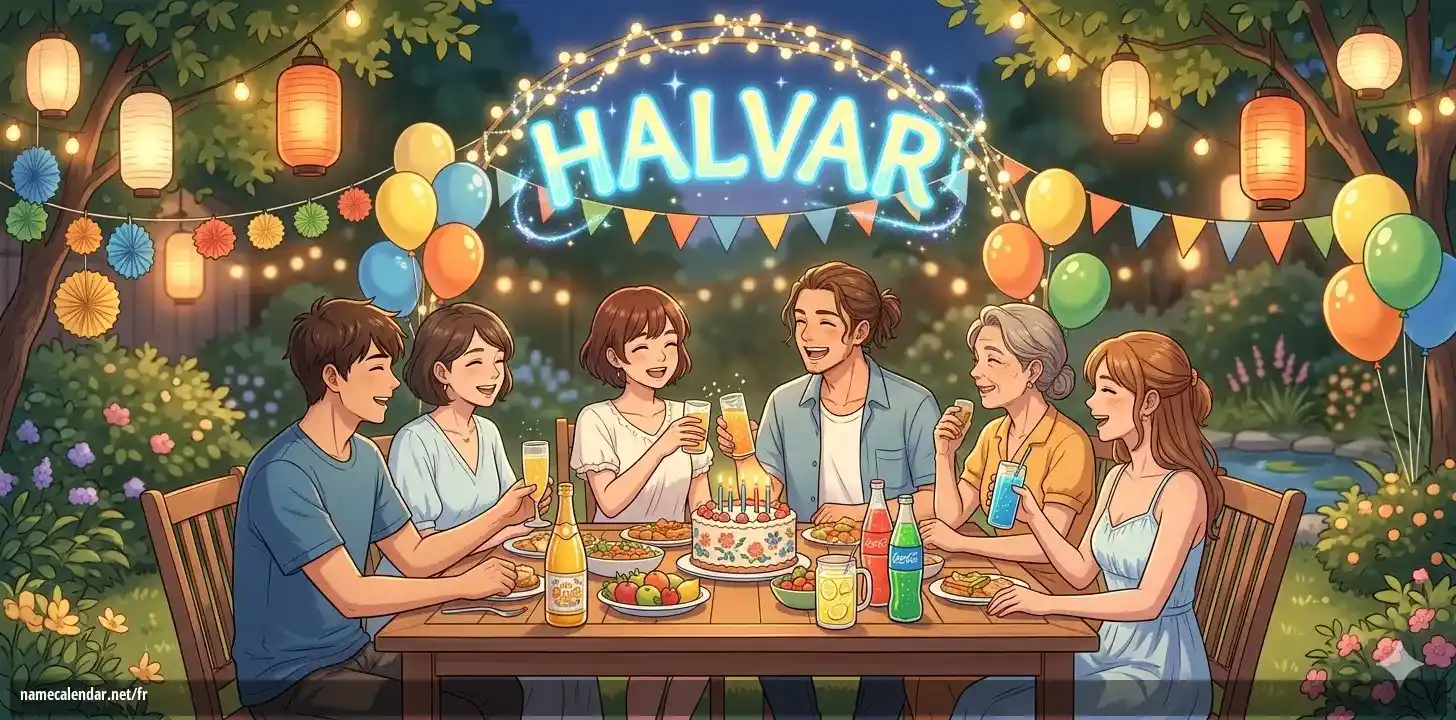 Célébration du jour du nom et du nom - Halvar