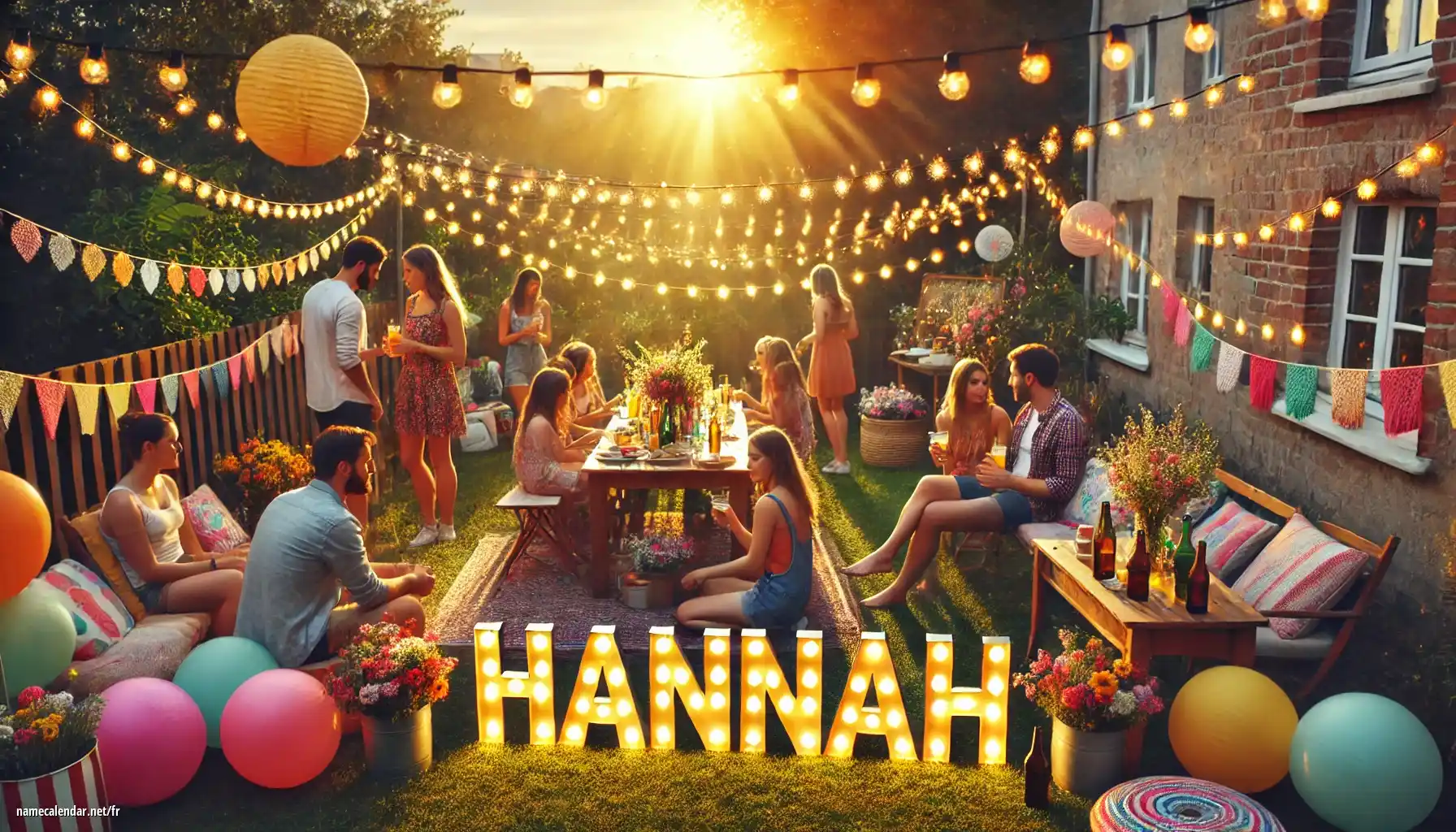 Célébration du jour du nom et du nom - Hannah