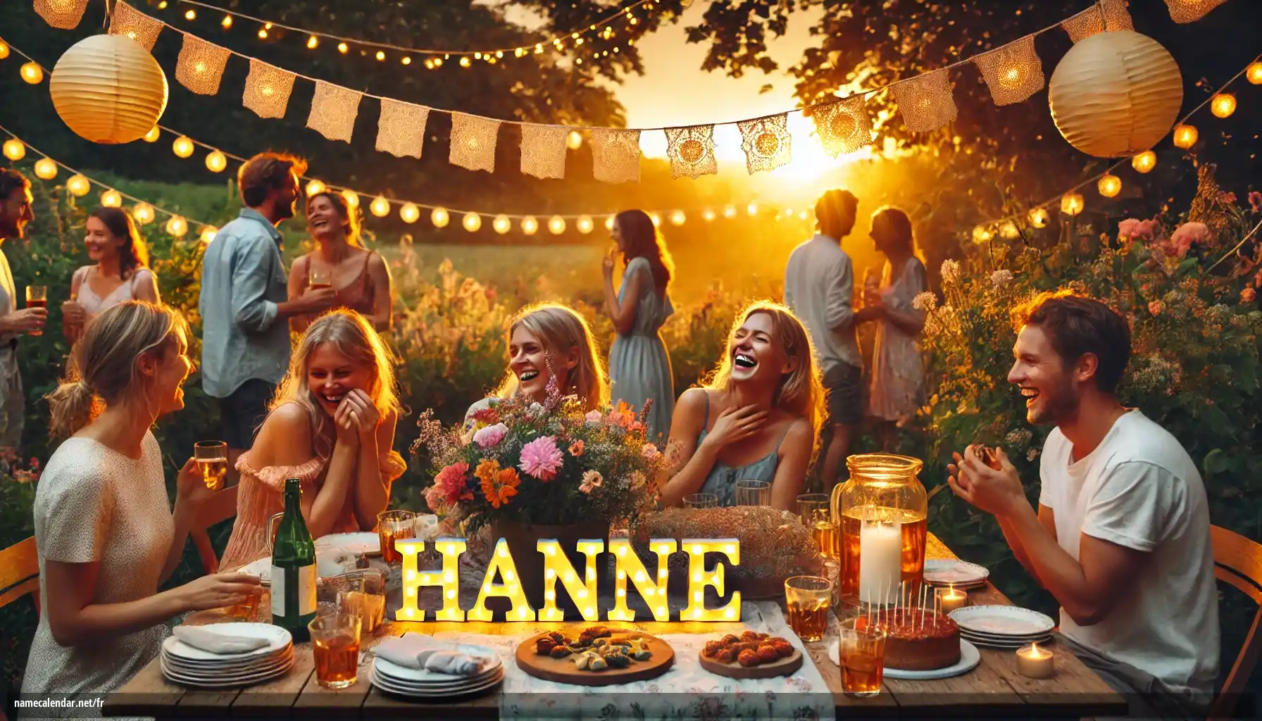 Célébration du jour du nom et du nom - Hanne