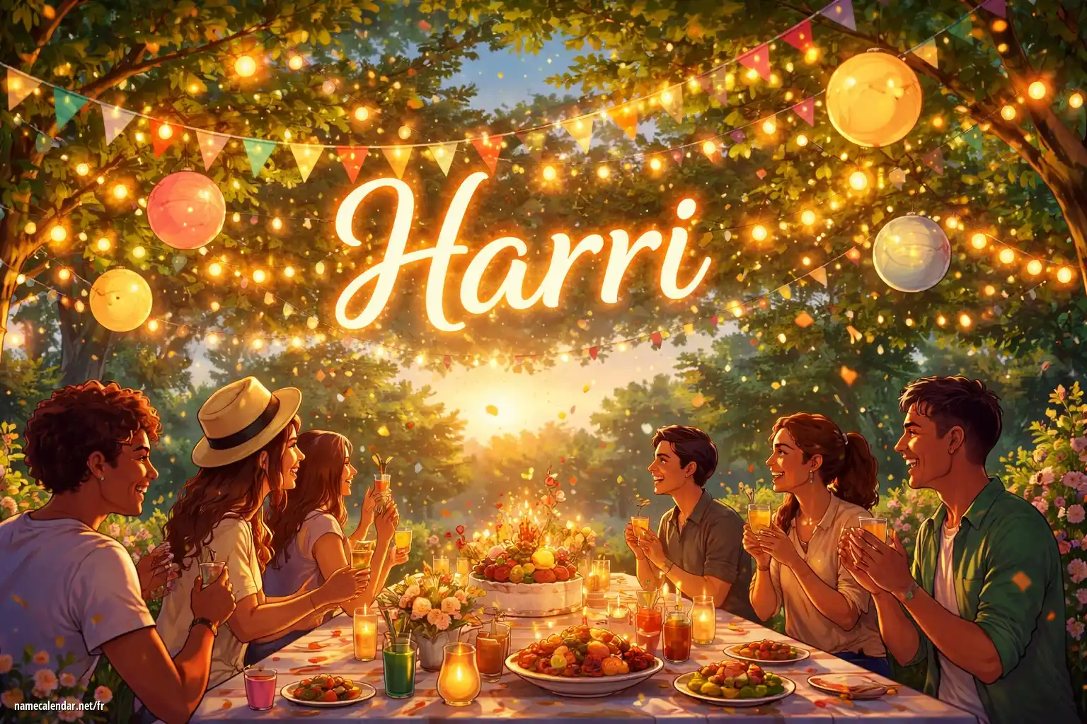 Célébration du jour du nom et du nom - Harri