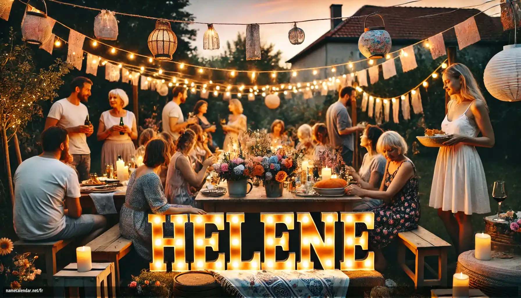 Célébration du jour du nom et du nom - Helene