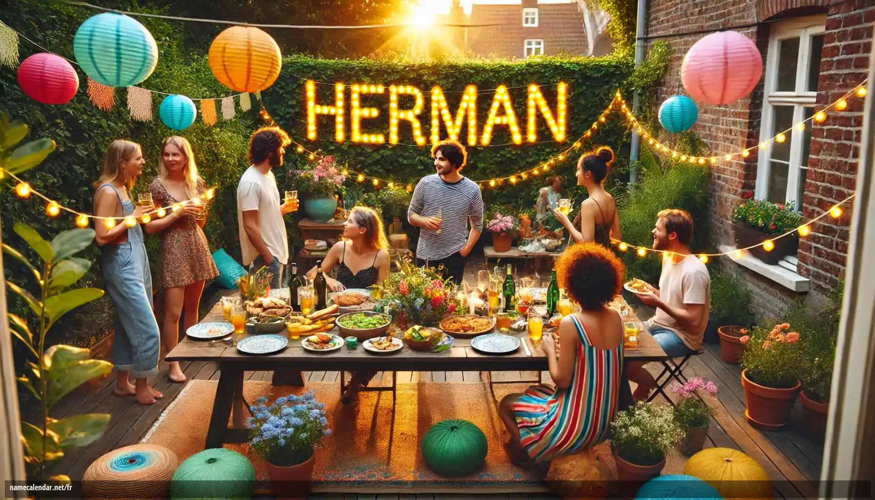 Célébration du jour du nom et du nom - Herman