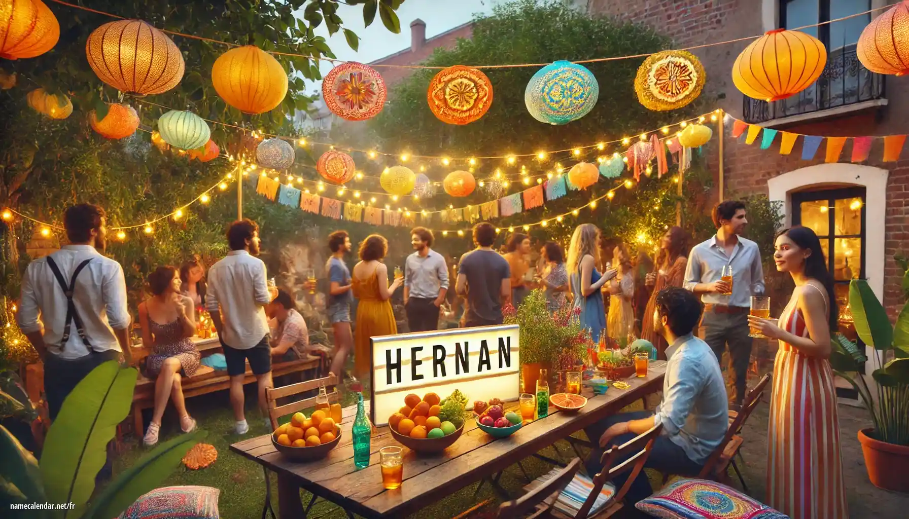 Célébration du jour du nom et du nom - Hernán