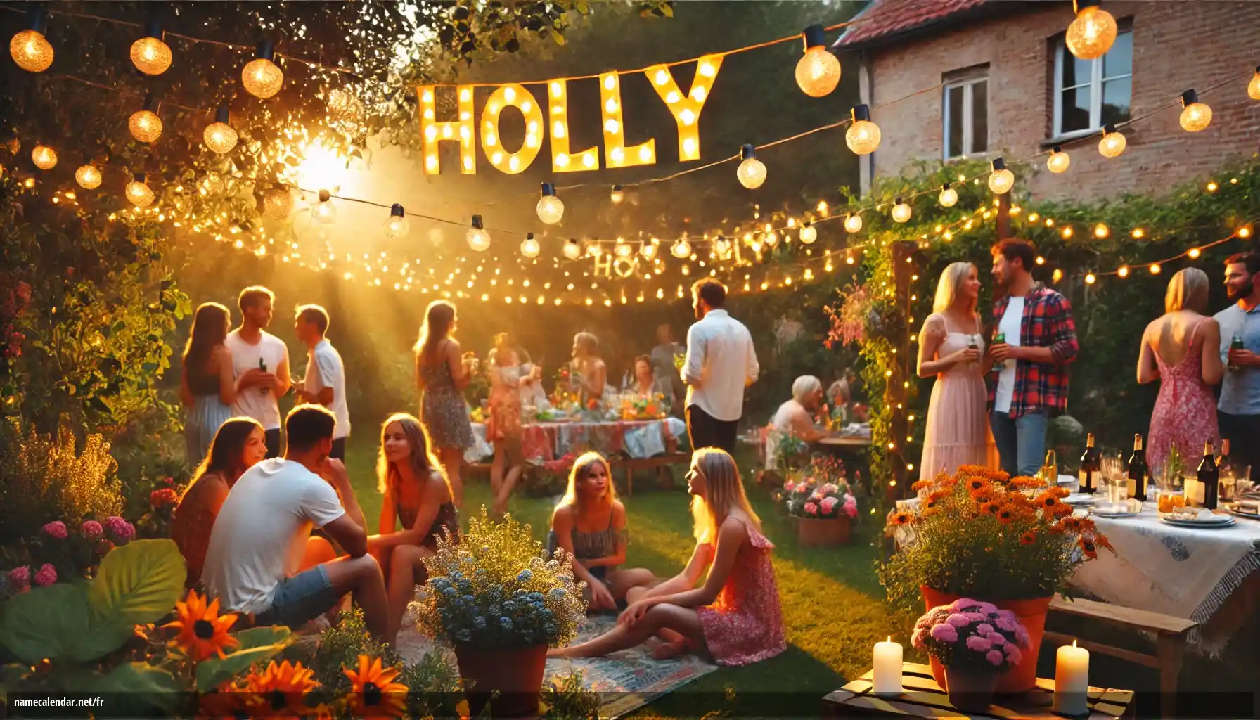 Célébration du jour du nom et du nom - Holly