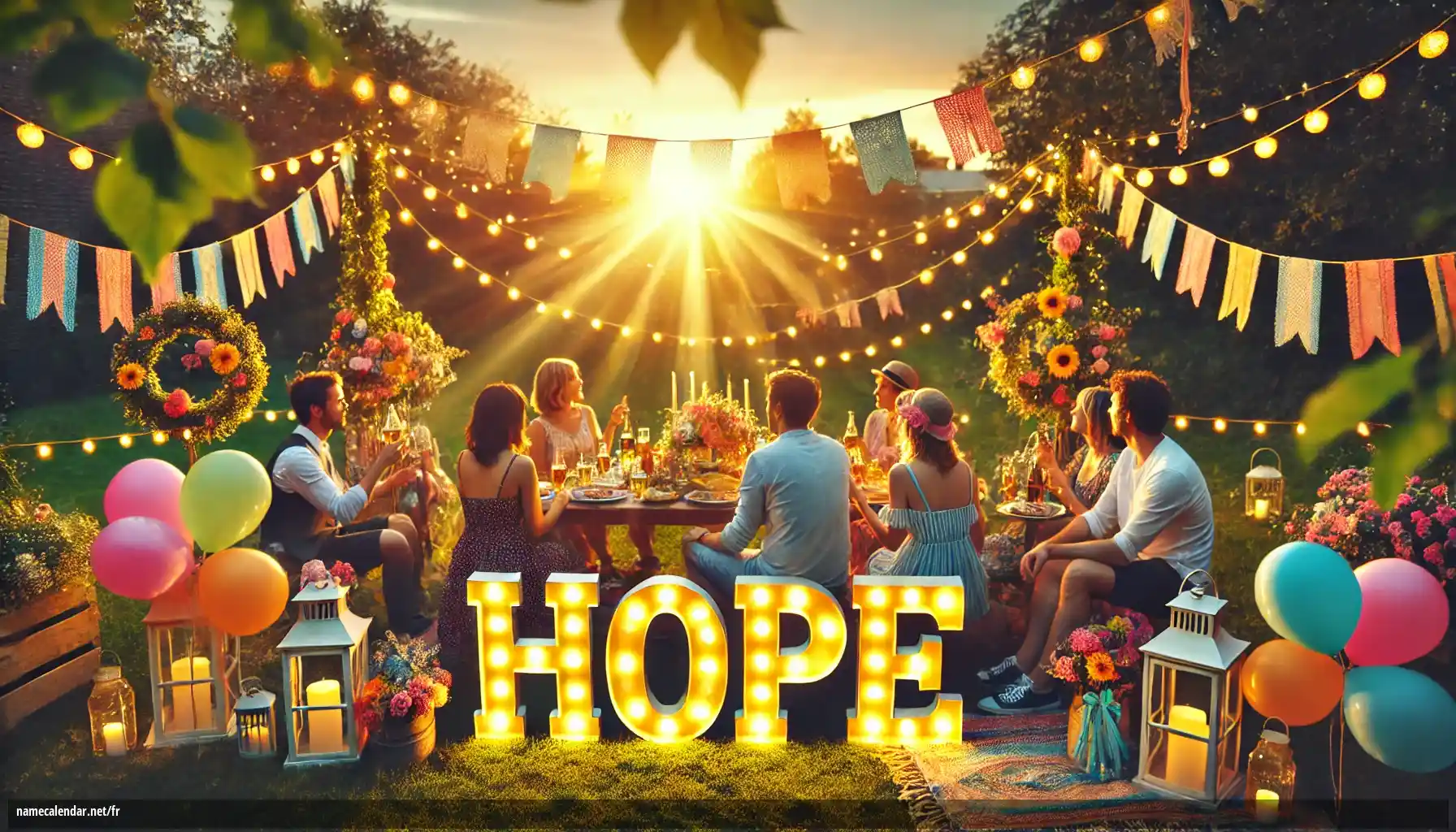 Célébration du jour du nom et du nom - Hope