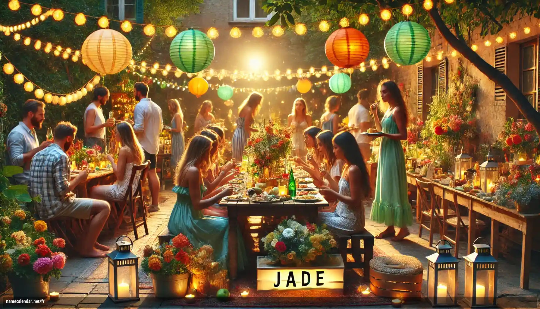 Célébration du jour du nom et du nom - Jade