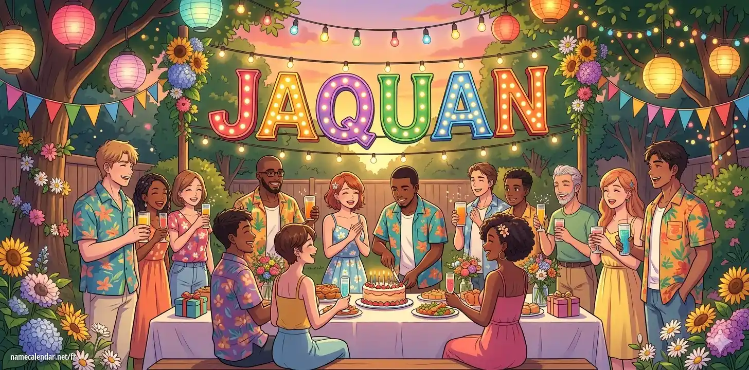 Célébration du jour du nom et du nom - Jaquan
