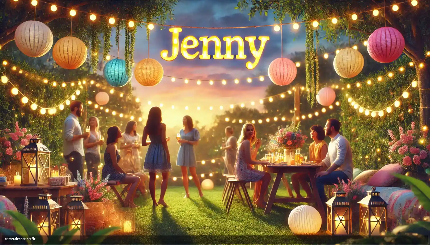 Célébration du jour du nom et du nom - Jenny