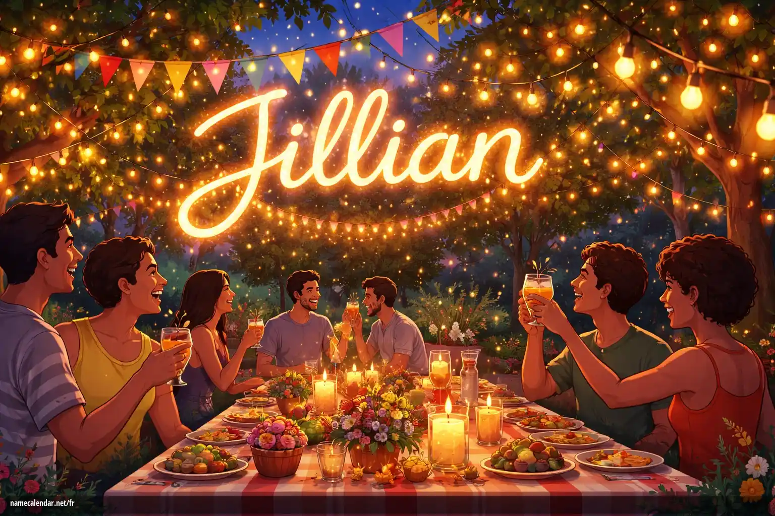 Célébration du jour du nom et du nom - Jillian