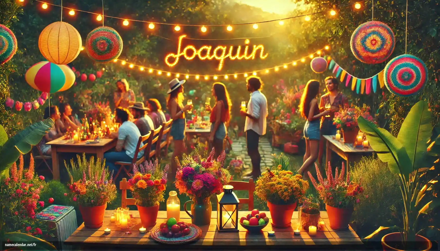 Célébration du jour du nom et du nom - Joaquin