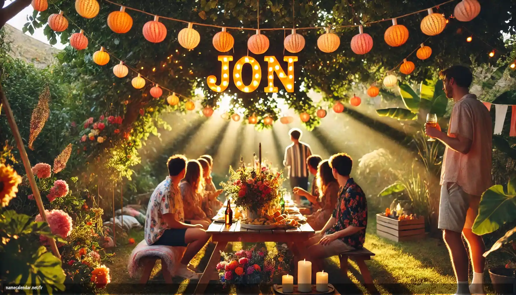 Célébration du jour du nom et du nom - Jon