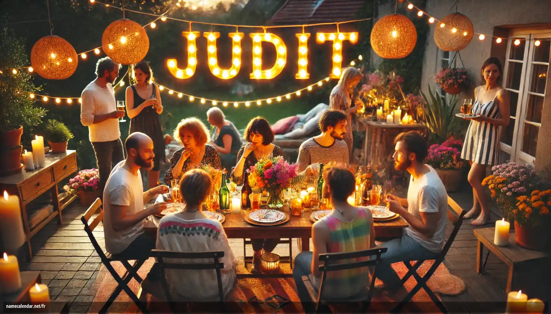 Célébration du jour du nom et du nom - Judit