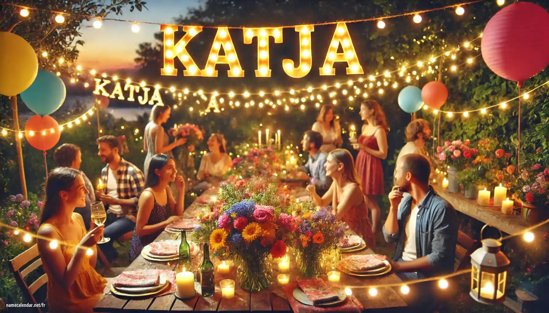 Célébration du jour du nom et du nom - Katja