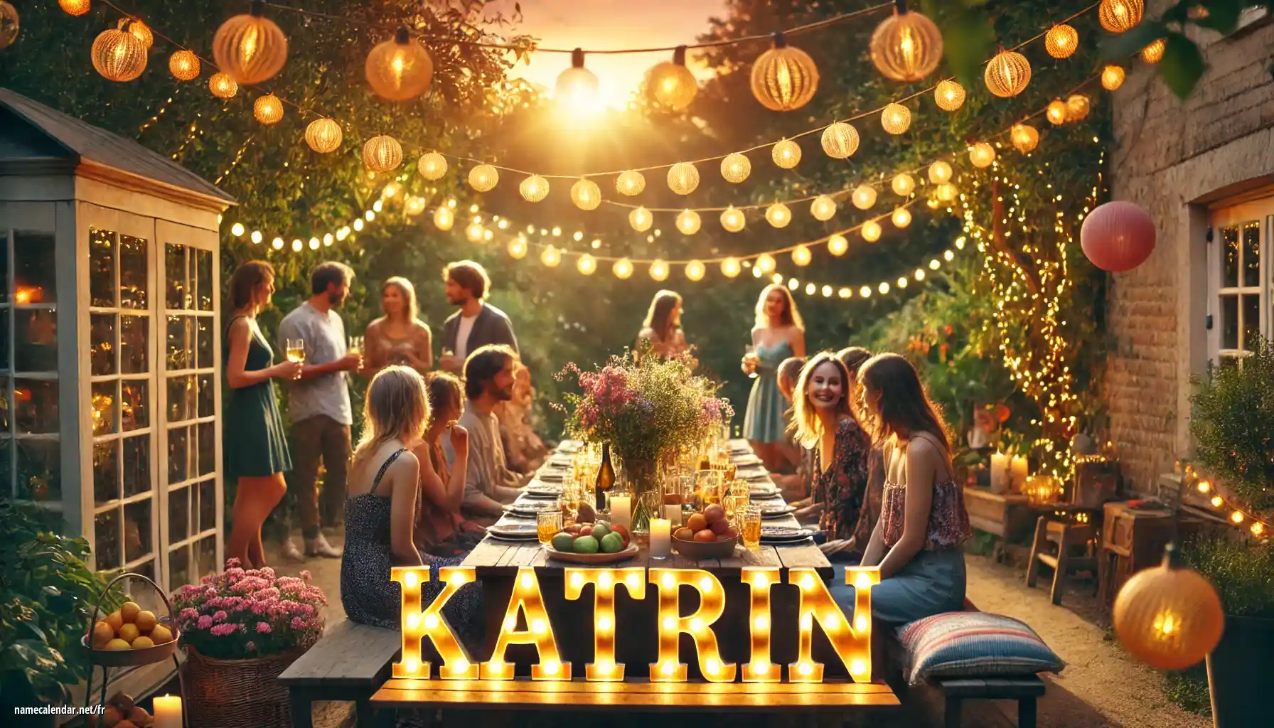 Célébration du jour du nom et du nom - Katrin