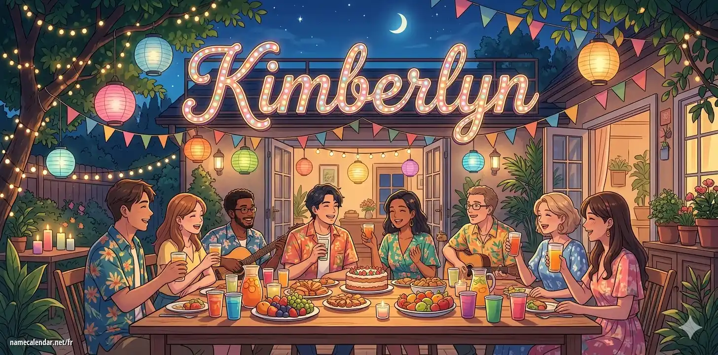 Célébration du jour du nom et du nom - Kimberlyn