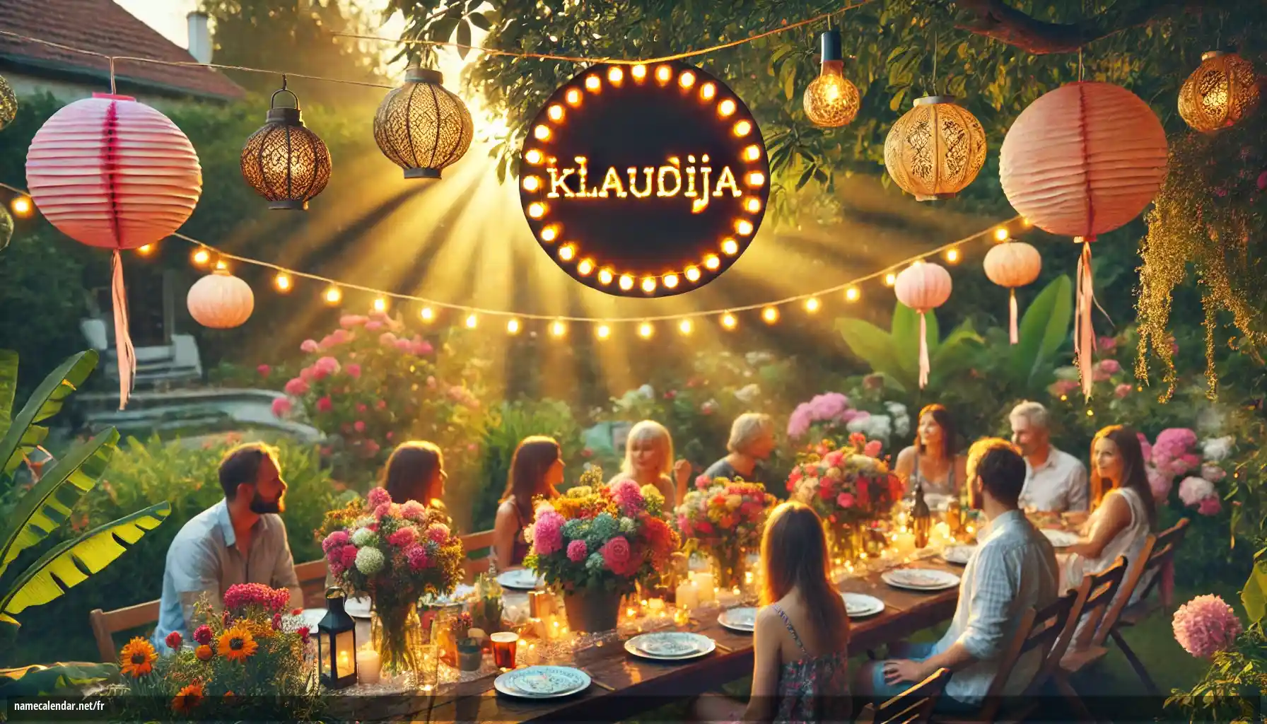 Célébration du jour du nom et du nom - Klaudija