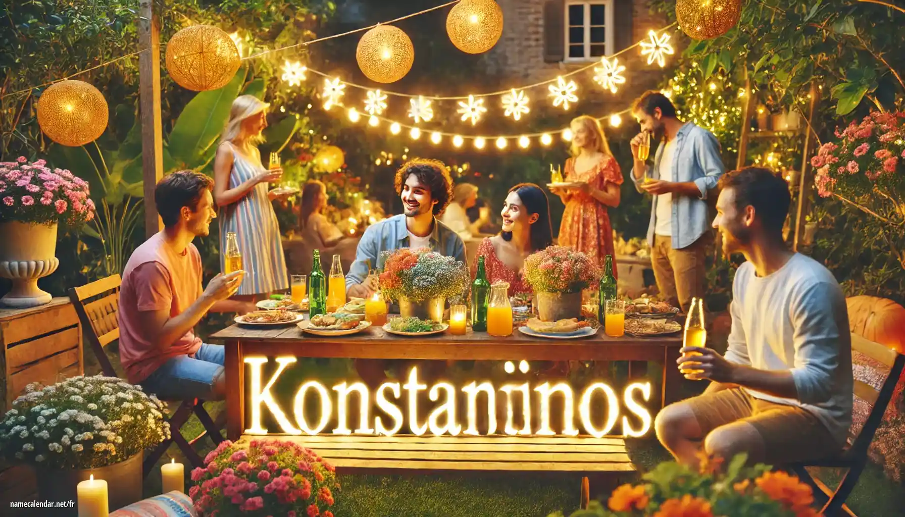 Célébration du jour du nom et du nom - Konstantinos