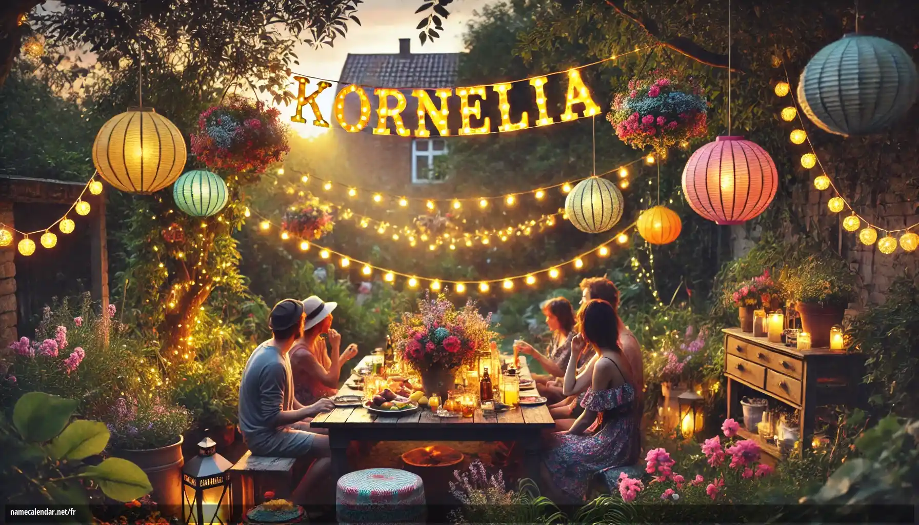 Célébration du jour du nom et du nom - Kornélia